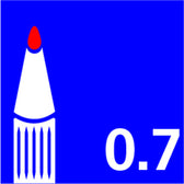 Rollerpenvulling Uni-ball Jetstream F blauw - afbeelding 2