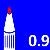 Viltstift Sharpie Twin tip UF en F zwart - afbeelding 6