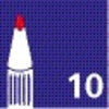 Viltstift edding 950 pasta rond 10mm wit - afbeelding 5