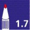 Viltstift Bic 2000 ecolutions rond L rood - afbeelding 3