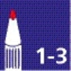 Viltstift Schneider Maxx 230 rond 1-3mm blauw - afbeelding 3