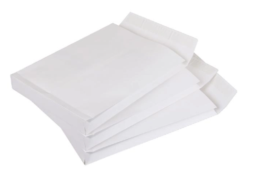 Witte stalenzak 229 x 324 x 38 mm