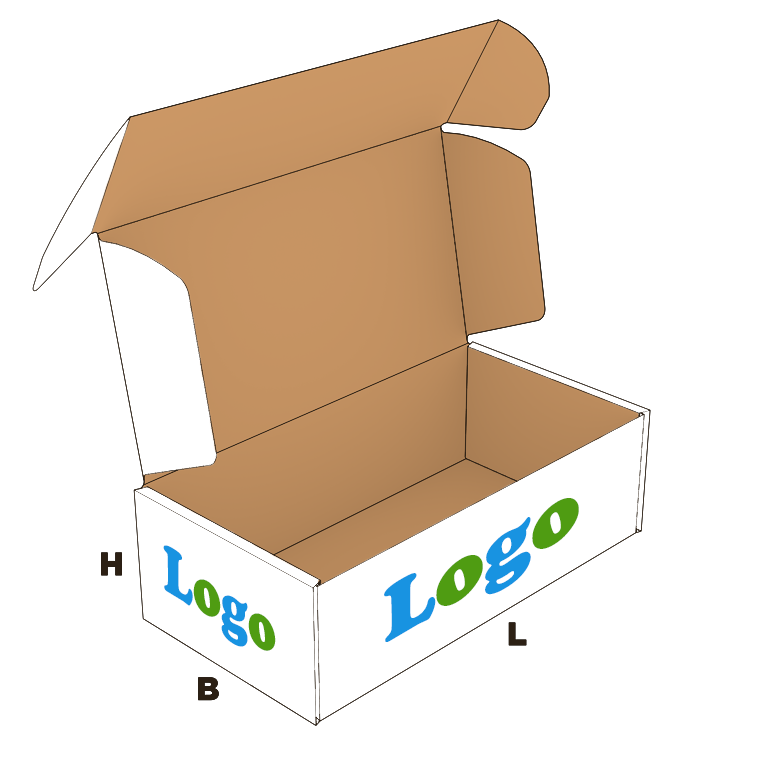 Postdooslprintwhiteoutsidebrowninside